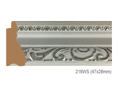 Thanh khung, phào (nẹp) làm khung tranh, khung hình mã 216WS