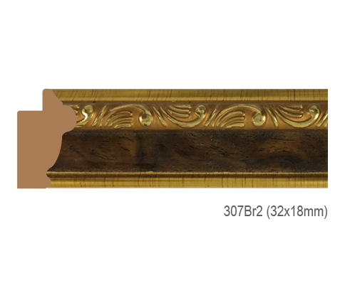 Thanh khung, phào (nẹp) làm khung tranh, khung hình mã 307BR2