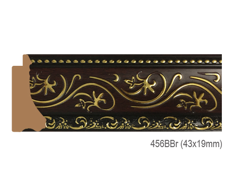 Thanh khung, phào (nẹp) làm khung tranh, khung hình mã 456BBR