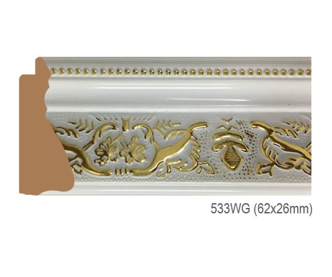 Thanh khung, phào (nẹp) làm khung tranh, khung hình mã 533WG
