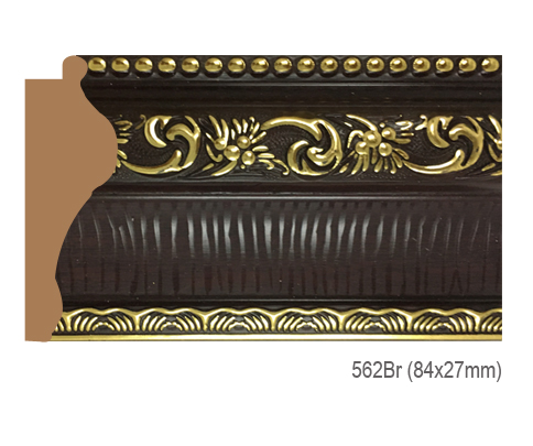 Thanh khung, phào (nẹp) làm khung tranh, khung hình mã 562BR