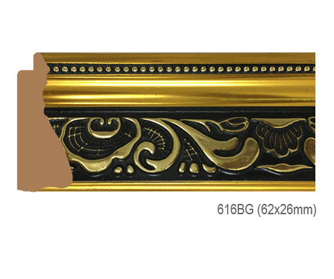 Thanh khung, phào (nẹp) làm khung tranh, khung hình mã 616BG