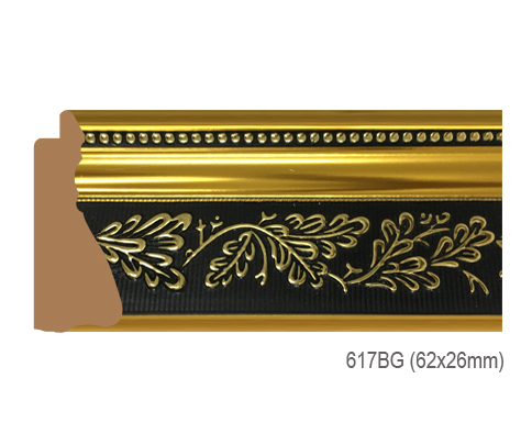 Thanh khung, phào (nẹp) làm khung tranh, khung hình mã 617BG